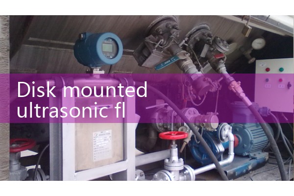 Disk mounted ultrasonic flowmeter